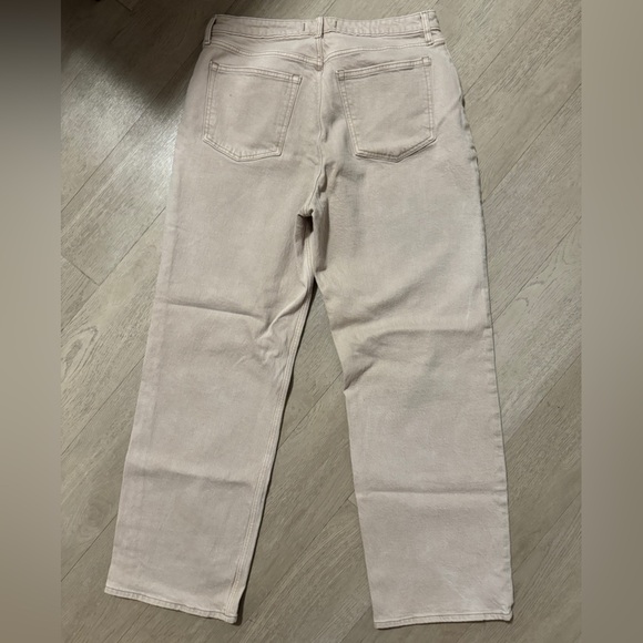 Abercrombie & Fitch Curve Love Cream 90’s High Rise Relaxed Jean Size 31/14 - Picture 8 of 8